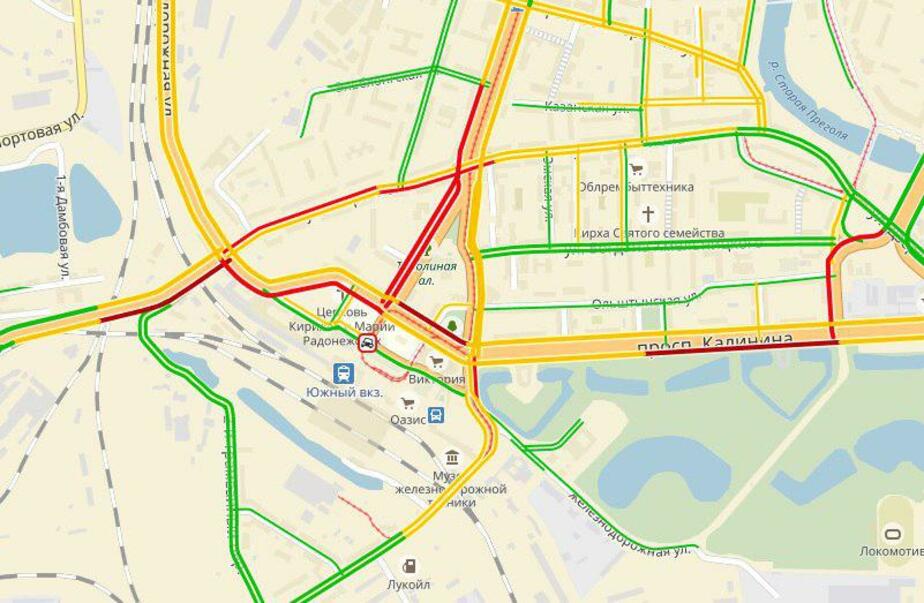 Карта движения общественного транспорта калининграда