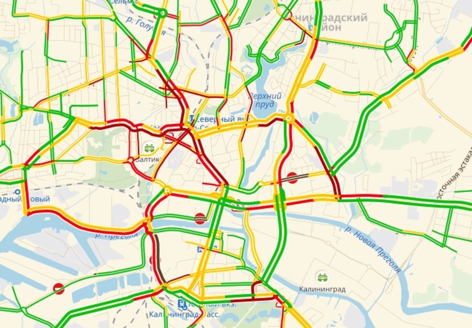 Карта пробок калининград