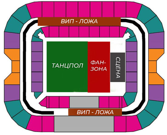 Стадион фишт схема секторов