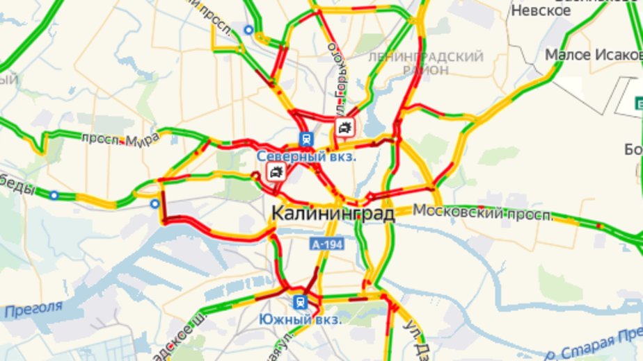 Калининград 71 маршрутка схема движения