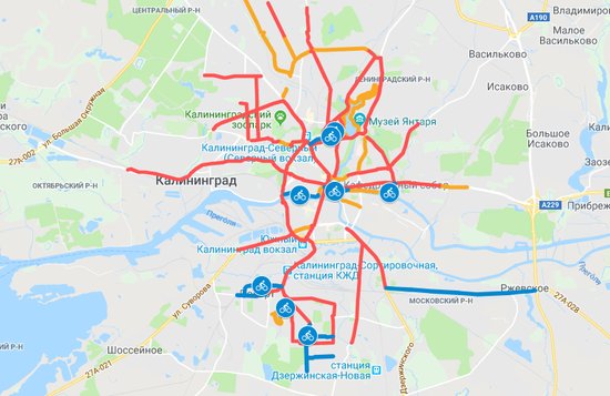 Мэрия опубликовала карту велодорожек, которые появятся в Калининграде - Новости Калининграда Мэрия опубликовала карту велодорожек, которые появятся в Калининграде - Новости Калининграда