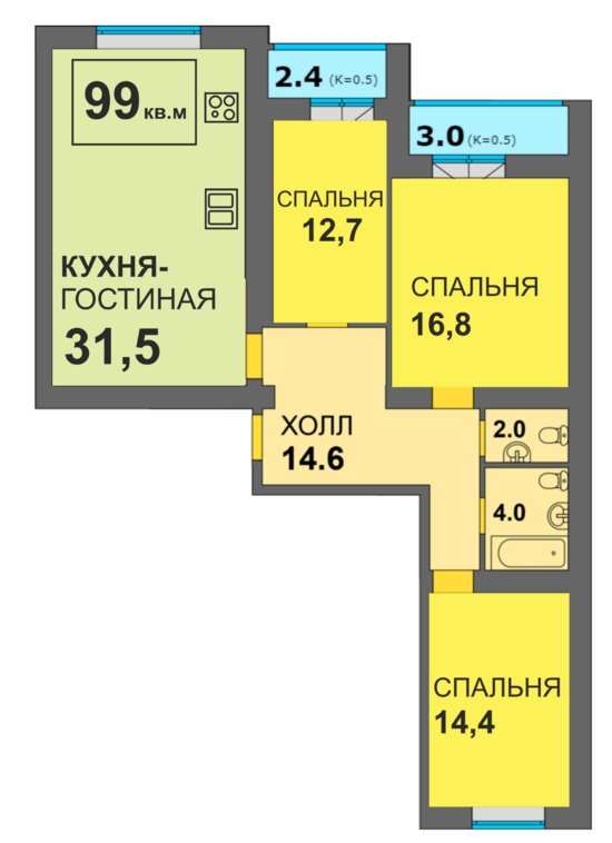 Жильё для большой семьи: в Калининграде предлагают квартиры необычной планировки - Новости Калининграда Жильё для большой семьи: в Калининграде предлагают квартиры необычной планировки - Новости Калининграда