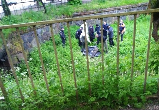В ручье на Литовском валу нашли тело мужчины - Новости Калининграда | Фото: очевидец В ручье на Литовском валу нашли тело мужчины - Новости Калининграда | Фото: очевидец