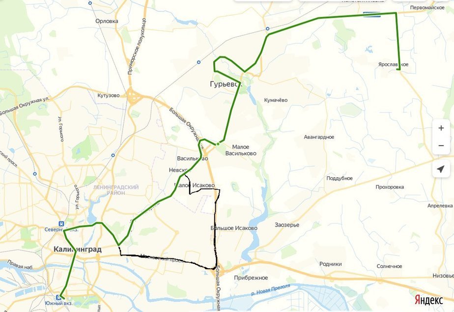 Транспортная карты для автобусов Калининград. Московский проспект Емельянов автобус Калининград.