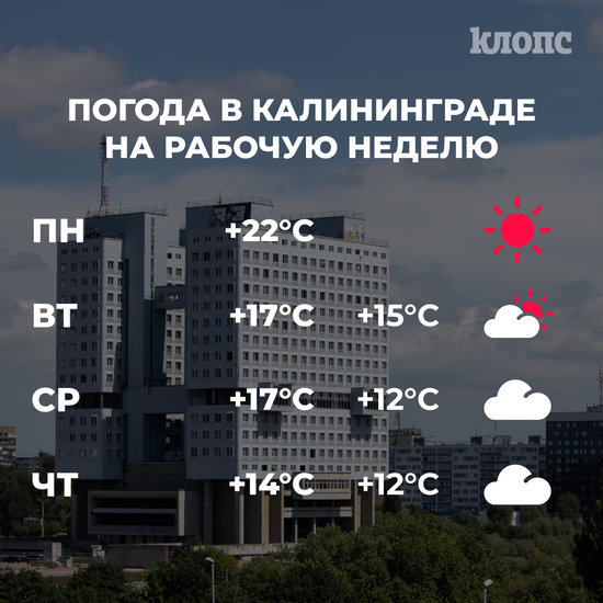 Синоптики рассказали о погоде в Калининграде на рабочую неделю - Новости Калининграда Синоптики рассказали о погоде в Калининграде на рабочую неделю - Новости Калининграда