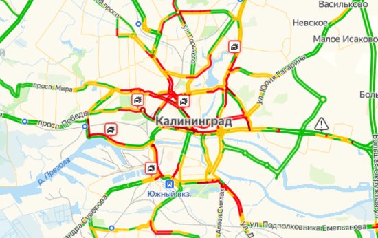 Карта транспорта калининграда онлайн в реальном времени