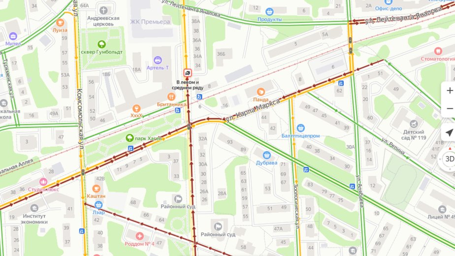 На месте взрыва дома на Леонова произошло ДТП (фото) - Новости Калининграда | Скриншот сервиса "Яндекс Карты" На месте взрыва дома на Леонова произошло ДТП (фото) - Новости Калининграда | Скриншот сервиса "Яндекс Карты"