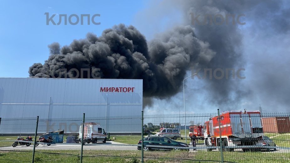 Очевидцы: в Калининграде произошёл пожар на территории «Мираторга» (видео) - Новости Калининграда | Фото: Александр Подгорчук / «Клопс» Очевидцы: в Калининграде произошёл пожар на территории «Мираторга» (видео) - Новости Калининграда | Фото: Александр Подгорчук / «Клопс»