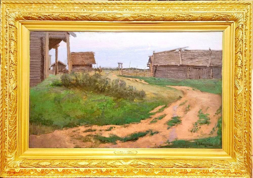 Картина Исаака Левитана «Восход луны. Деревня», 1898 год