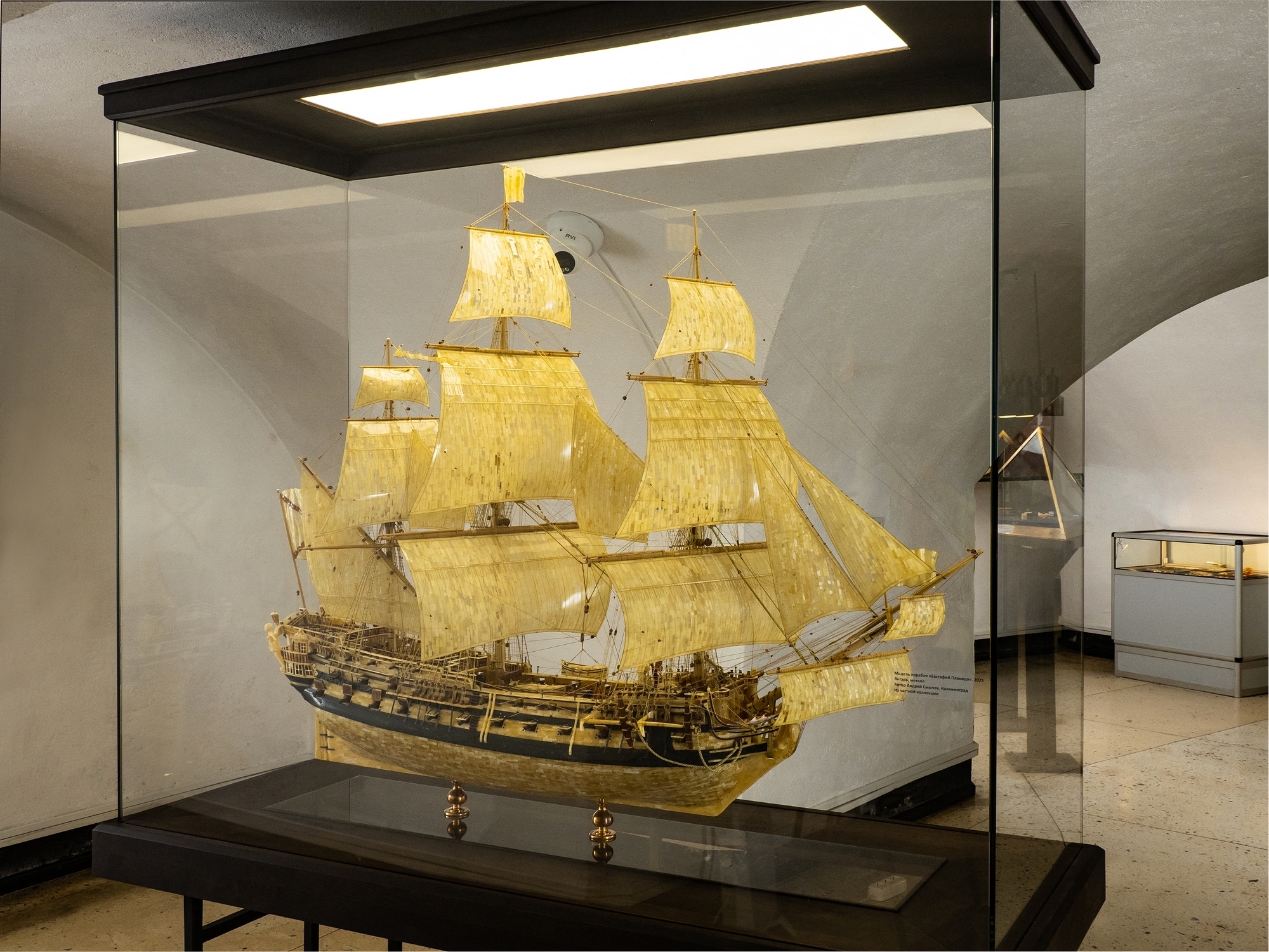 Модель русского линейного корабля «Евстафий Плакида» (1763). 2025. Размеры: 135 х 150 х 55 см
