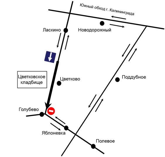 Сазоновское кладбище калининград карта