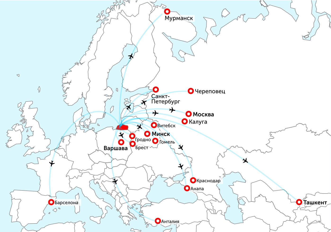 Карта полета санкт петербург анталия