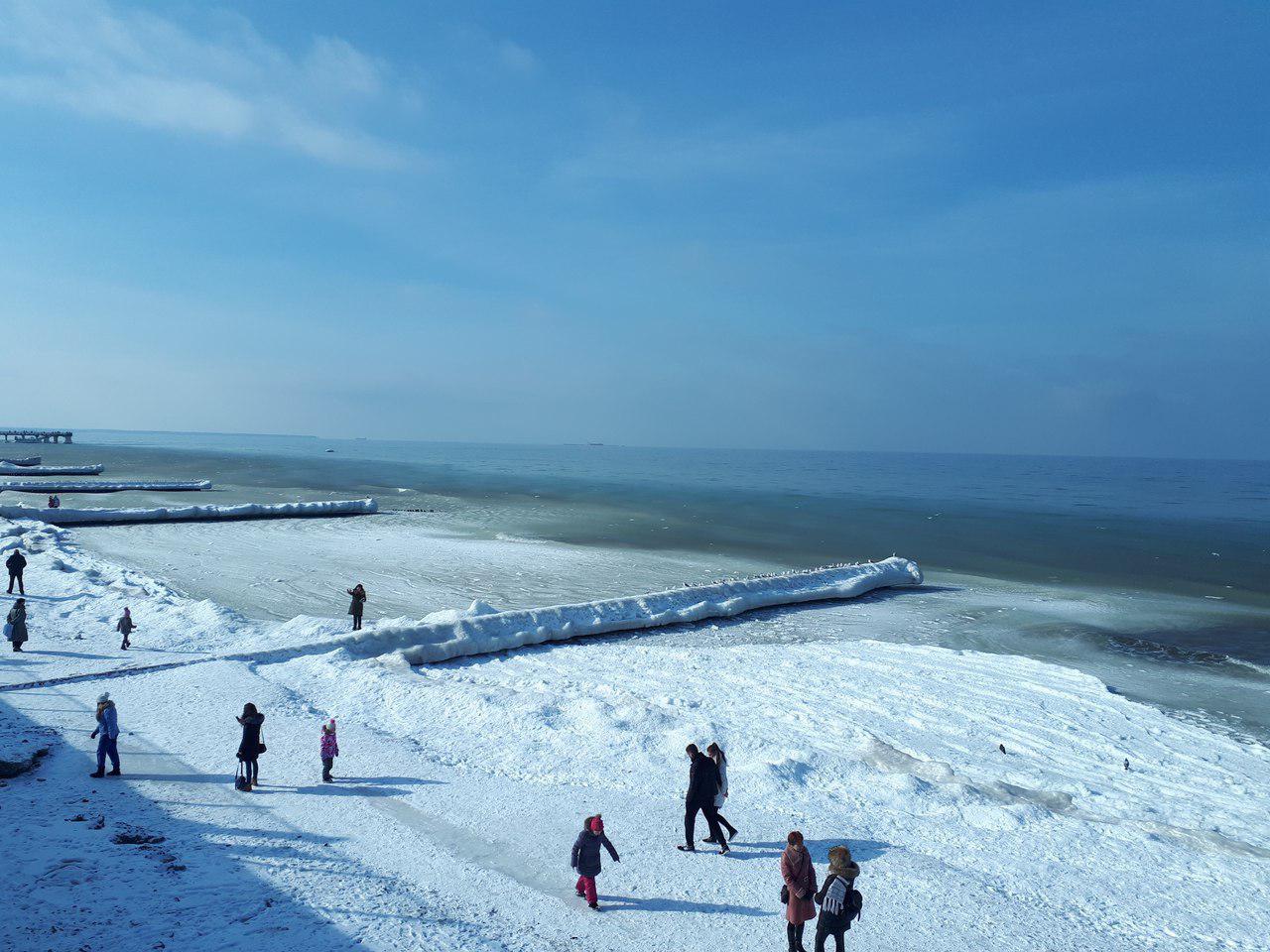 Светлогорск Балтийское море зимой